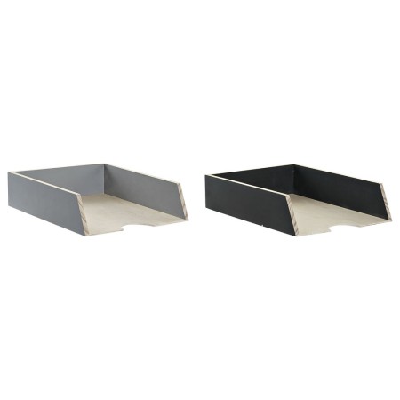 Boite d’archivage DKD Home Decor Bois (23 x 30 x 7 cm) (2 pcs)
