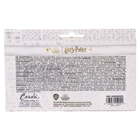 Set de Marcadores Fluorescentes Harry Potter 4 Piezas
