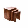 Table d'appoint DKD Home Decor Bois Marron Acacia (51 x 36 x 51 cm) (31 x 35 x 31 cm) (41 x 35 x 41 cm) (3 pcs)