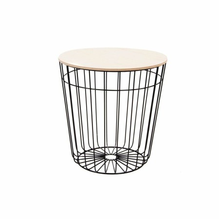 Table d'appoint DKD Home Decor Noir Fer Bois MDF (39 x 40.5 x 40.5 cm)