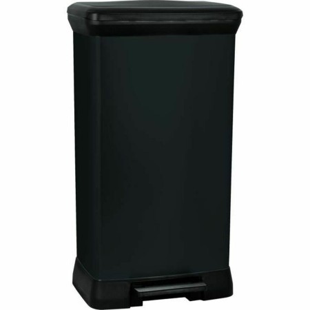 Poubelle Curver Noir 50 L Métal Plastique