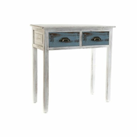 Console DKD Home Decor Blanc Bois de paulownia (68 x 30 x 71 cm)