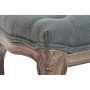 Banquette DKD Home Decor  Gris Naturel Bois Polyester Gris foncé (112 x 36 x 48 cm)