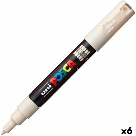 Rotulador de pintura acrílica POSCA PC-1M 0,7 mm Beige (6 Unidades)