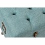 Banquette DKD Home Decor  Métal Polyester Blue marine Bois MDF (120 x 40 x 53 cm) (3 pcs)