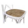 Chaise DKD Home Decor Bois Blanc Rotin (57 x 57 x 95 cm)