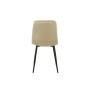 Silla Romimex Beige Terciopelo Metal 45 x 89 x 55 cm