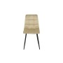 Silla Romimex Beige Terciopelo Metal 45 x 89 x 55 cm