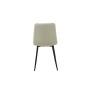 Chaise Romimex Blanc Velours Métal 45 x 89 x 55 cm
