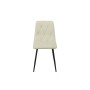 Silla Romimex Blanco Terciopelo Metal 45 x 89 x 55 cm