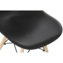 Chaise DKD Home Decor Noir Bois Polypropylène (PP) (46 x 52 x 82 cm)