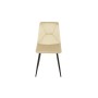 Silla Romimex Beige Terciopelo Metal 45 x 89 x 55 cm