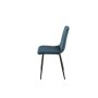 Silla Romimex Azul Terciopelo Metal 45 x 89 x 55 cm