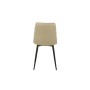 Chaise Romimex Beige Velours Métal 45 x 89 x 55 cm
