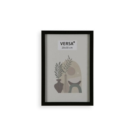 Cadre Photos Versa Noir Bois MDF Vintage 1,2 x 32 x 22 cm