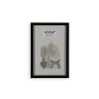 Cadre Photos Versa Noir Bois MDF Vintage 1,2 x 32 x 22 cm