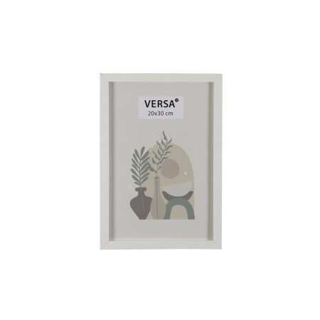 Cadre Photos Versa Blanc Bois MDF Vintage 1,2 x 32 x 22 cm