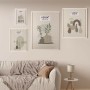 Cadre Photos Versa Blanc Bois MDF Vintage 1,2 x 72 x 52 cm