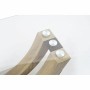 Table d'appoint DKD Home Decor Verre Marron Transparent Acier inoxydable Bois MDF (120 x 60 x 42 cm)
