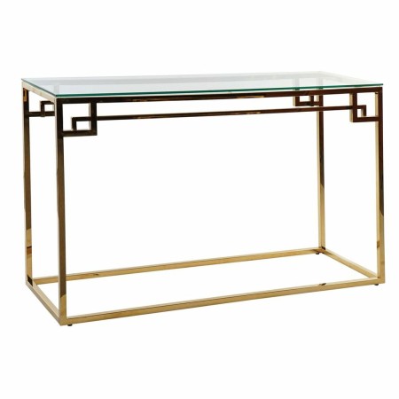 Console DKD Home Decor Verre Acier Doré (120 x 40 x 75 cm)