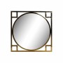 Miroir mural DKD Home Decor Acier Doré (70 x 2 x 70 cm)