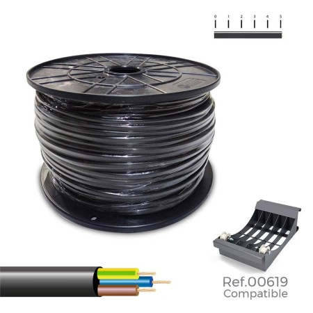 Cable Eléctrico Manguera Sediles vv-k0.6/1kv Negro 3 x 2,5 mm 100 m