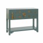 Console DKD Home Decor Turquoise Pin Doré Bois MDF (95 x 24 x 79 cm)