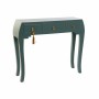 Console DKD Home Decor Turquoise Pin Doré Bois MDF (96 x 26 x 80 cm)