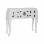 Console DKD Home Decor Blanc Argent Sapin Bois MDF (98 x 26 x 80 cm)