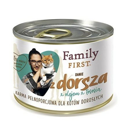 Aliments pour chat Family First Adult Cod dish Morue 200 g