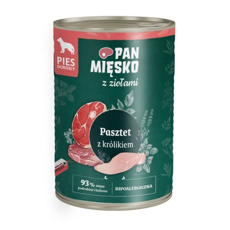 Comida húmeda PAN MIĘSKO Herbed Pâté Cerdo 400 g