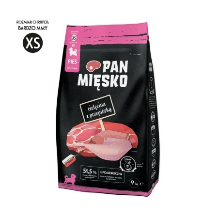 Pienso PAN MIĘSKO XS Ternera 9 kg