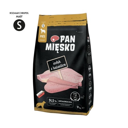 Pienso PAN MIĘSKO XS Pavo 9 kg