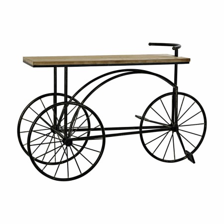 Console DKD Home Decor Sapin Noir Bicyclette Métal (128 x 40 x 82 cm)