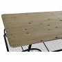 Table d'appoint DKD Home Decor Sapin Noir Métal PVC (112 x 54 x 52 cm)