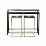 Lot DKD Home Decor Console Doré Métal Argent Cuivre Aluminium (103 x 27.5 x 77.5 cm) (4 pcs)