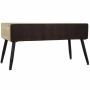 Table d'appoint DKD Home Decor Marron Noir Métal Sapin (100 x 50 x 52.5 cm)