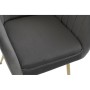 Chaise à Accoudoirs DKD Home Decor Métal Polyester (56 x 60 x 85 cm)