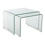 Jeu de 2 tables DKD Home Decor Transparent Verre (2 pcs) (48 x 45 x 31.5 cm) (45 x 40 x 30 cm)