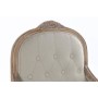 Chaise DKD Home Decor Beige Lin Bois d'hévéa (63.5 x 50 x 102 cm)