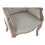 Chaise DKD Home Decor Beige Lin Bois d'hévéa (63.5 x 50 x 102 cm)