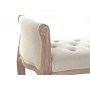 Banquette DKD Home Decor  Naturel Beige Lin Bois d'hévéa (109 x 45 x 60 cm)