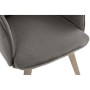 Chaise DKD Home Decor Gris Bois d'hévéa (52 x 55 x 72 cm)