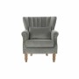 Fauteuil DKD Home Decor Naturel Bois d'hévéa Gris clair (73 x 75 x 87 cm)