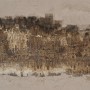 Toile Blanc Noir Abstrait 150 x 4 x 60 cm