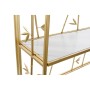 Étagère DKD Home Decor Doré Métal Blanc Bois MDF (100 x 30.5 x 160 cm)