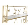 Étagère DKD Home Decor Doré Métal Blanc Bois MDF (100 x 30.5 x 160 cm)