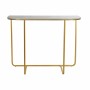 Console DKD Home Decor Doré Métal Blanc Marbre (98 x 35 x 77 cm)