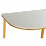 Console DKD Home Decor Doré Métal Blanc Marbre (98 x 35 x 77 cm)