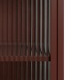 Vitrina con Doble Puerta de Cristal Teja Cristal Hierro 52 x 33 x 90 cm